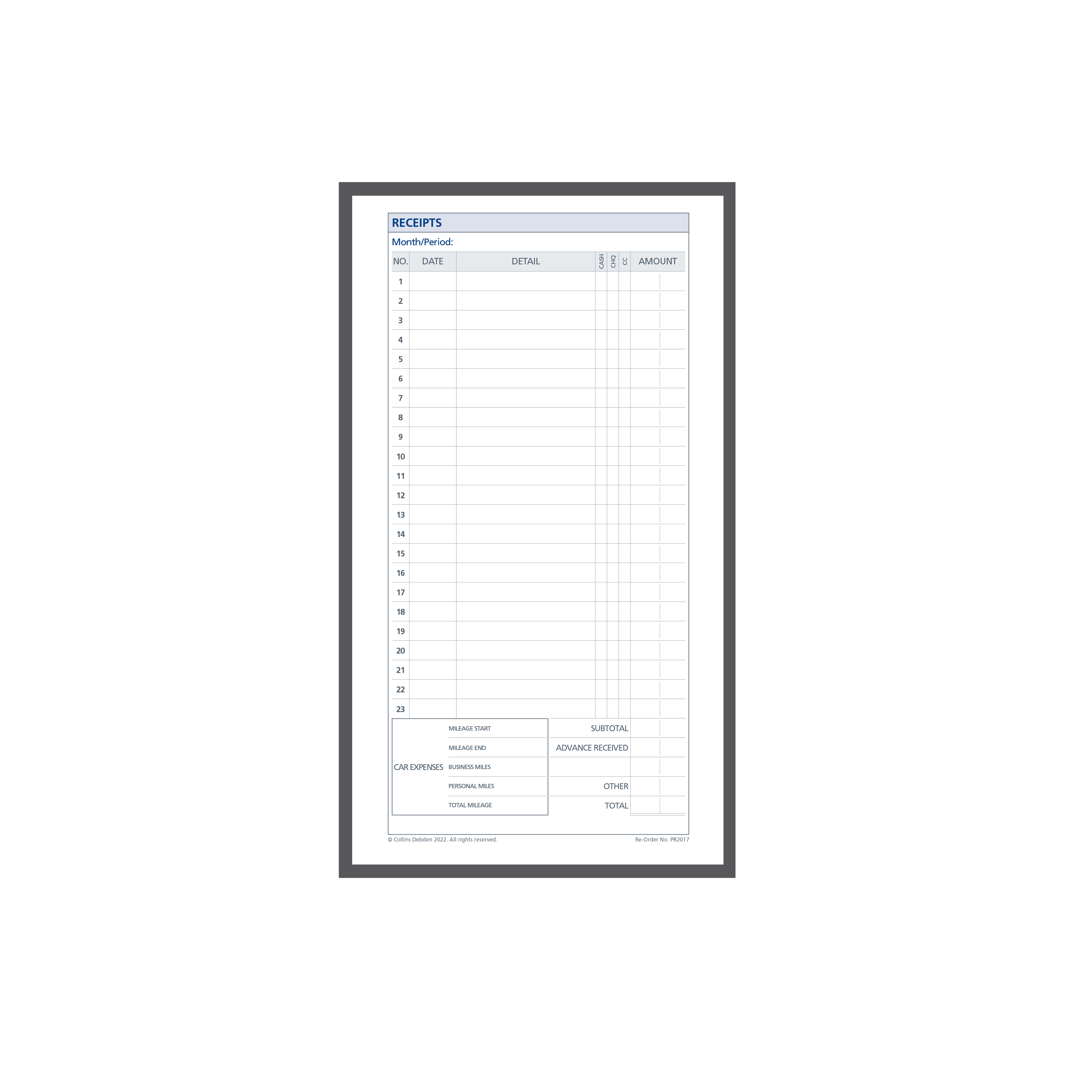 DayPlanner - Personal Size Receipt Envelopes Default Title